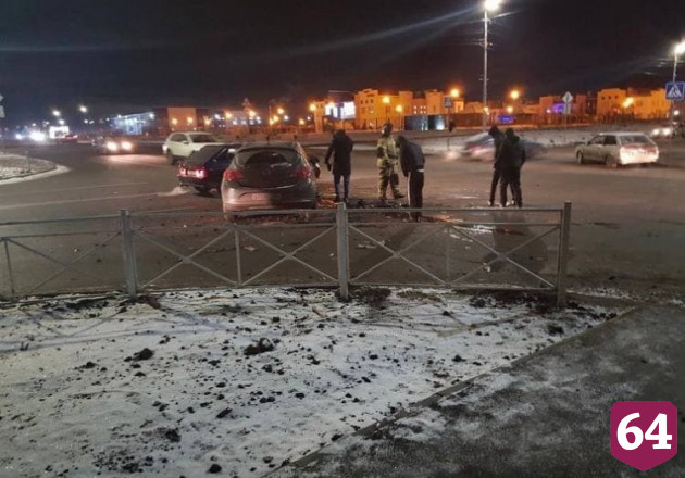 В столкновении двух иномарок на Менякина ранена женщина