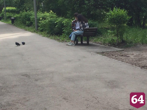 В Саратове нарушители самоизоляции облюбовали аллею Героя Романова