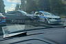 В центре Саратова полицейский автомобиль столкнулся с BMW