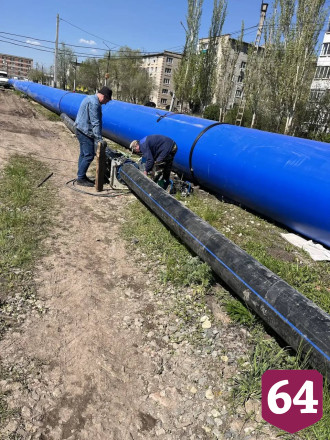 В Энгельсе подготовили все необходимые материалы для ремонта коллектора