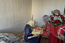 Саратовская труженица тыла в юбилей задула свечи на торте с числом 100 
