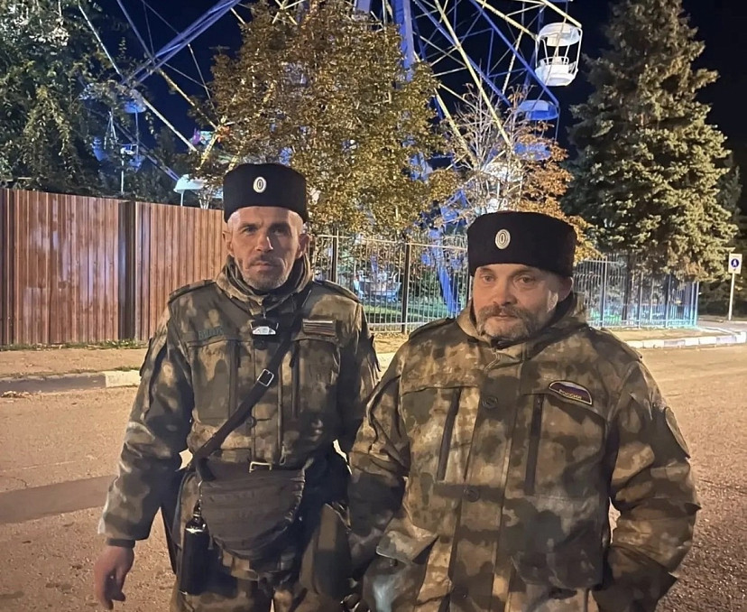 Саратовские казаки помогают охранять общественный порядок