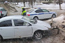 Под Саратовом «Лифан» протаранил отбойник