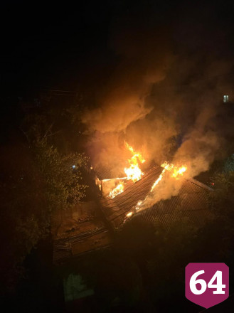 На пожаре в центре Саратова  обгорел пьяный мужчина