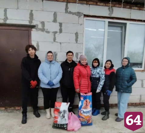 Саратовские волонтеры помогли приюту с бездомными животными