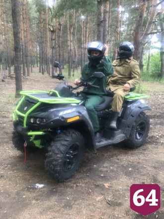 Саратовские леса патрулируют пожарные на квадроциклах