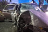 Под Саратовом автомобиль протаранил опору ЛЭП