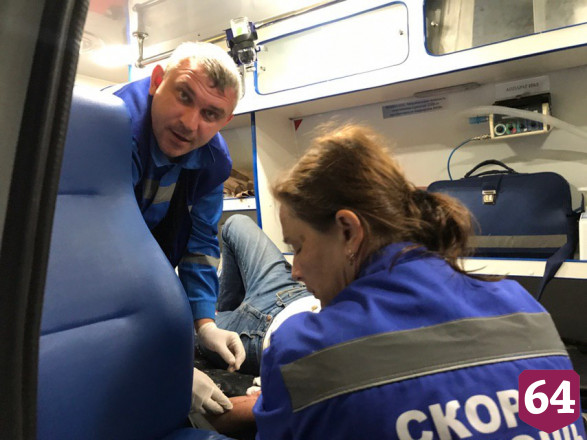 В протаранившей столб на улице Огородной «Ладе» ранен водитель