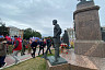 В Саратове в День России развернули 60-метровый флаг