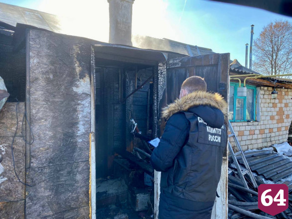 В Саратовской области на пожаре погиб молодой мужчина