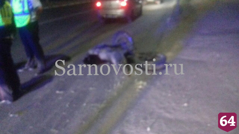 В Саратове байкер скрывался от полиции и разбил голову