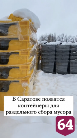 В Саратове появятся 2024 контейнера для раздельного сбора мусора