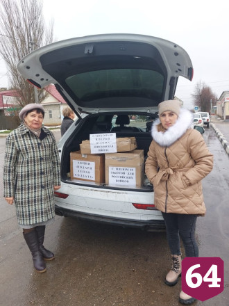 Саратовские школьники передали окопные свечи бойцам на передовой