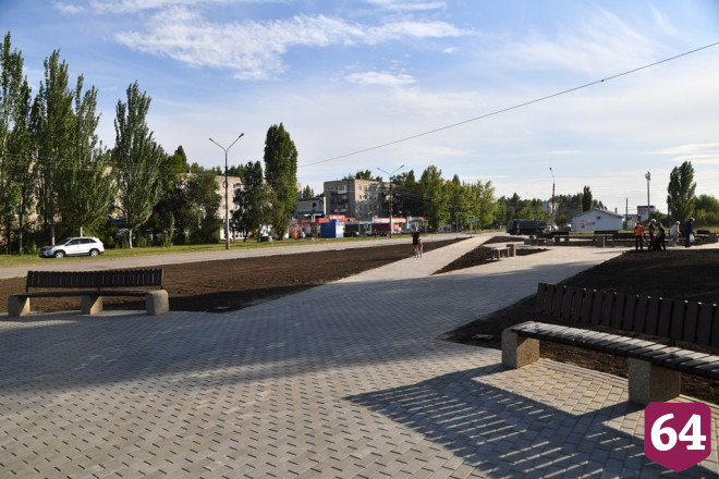 Под Саратовом на месте пустыря разбили сквер 