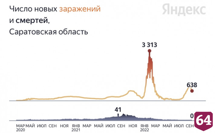 В Саратовской области 11 недель не умирали от коронавируса
