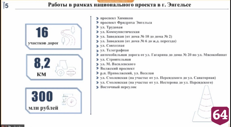 Озвучены улицы Саратова и Энгельса для ремонта в 2026 году