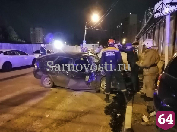 Рядом с «Лазурным» участники ДТП снесли дорожные знаки