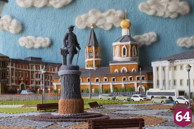 Жителей впечатлил вязаный Саратов